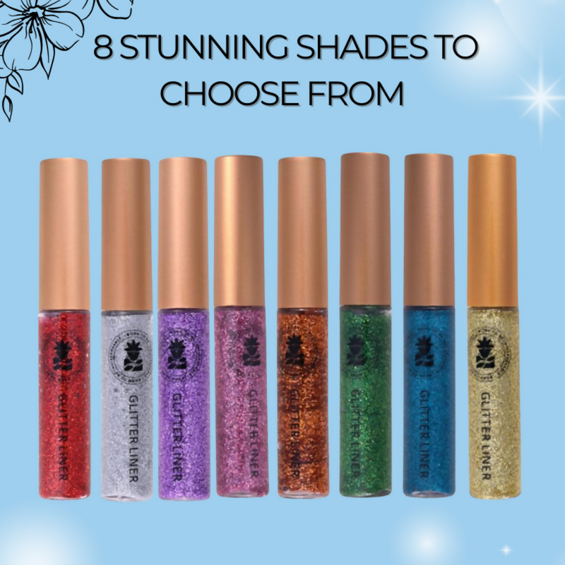 BOBI Glitter Eyeliner Blue Diamond Sparkle Finish