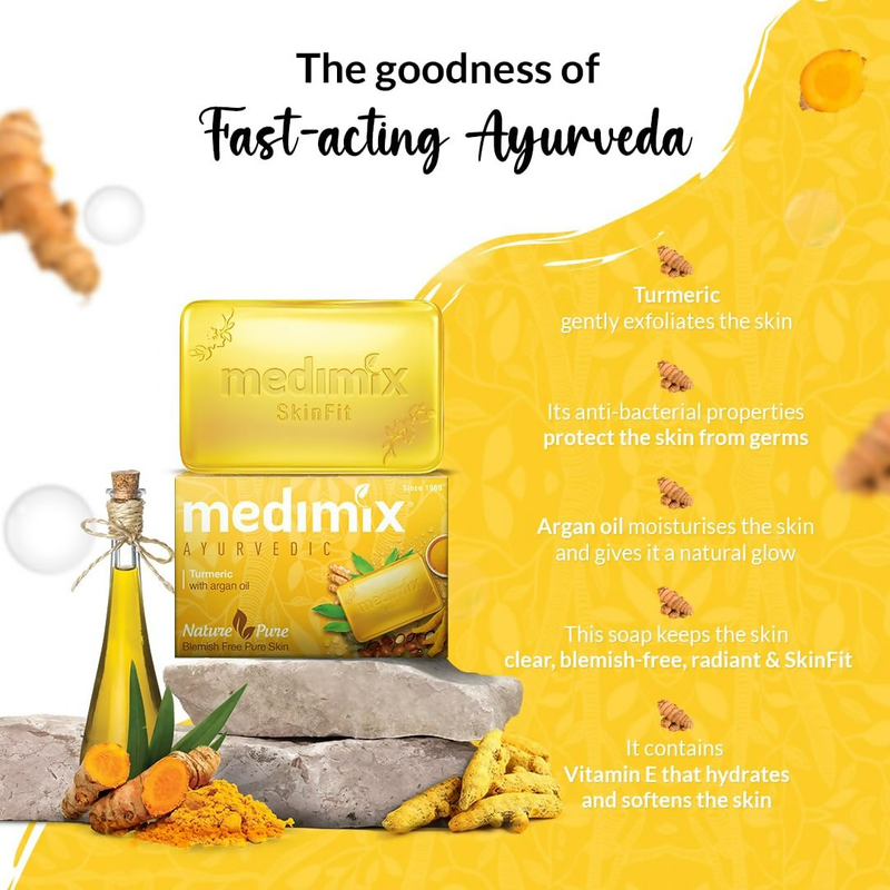 Medimix Ayurvedic Tumeric & Argan Oil Bathing Bar