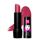Pink lipstick with black packaging featuring the brand 'ELLE 18' on a white background