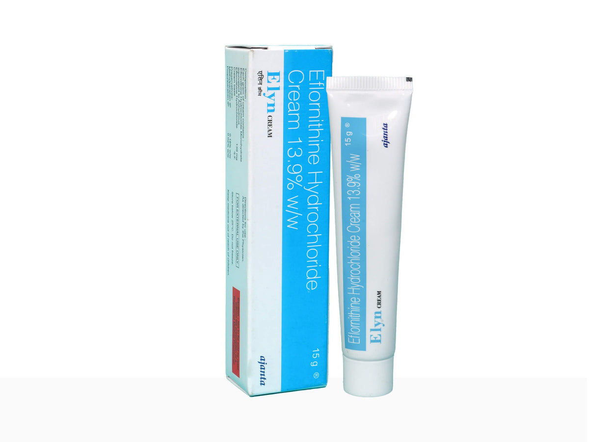 Elly cream tube and packaging on a white background