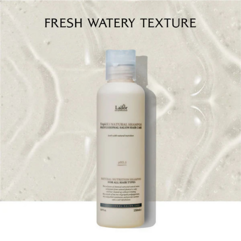 La'dor Triple Natural Shampoo - Hypoallergenic, Vegan, Mild Formula for Sensitive Scalp & Dry Hair