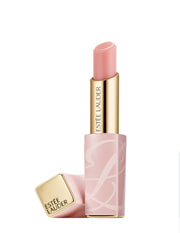 Estée Lauder lipstick with pink shade on a white background