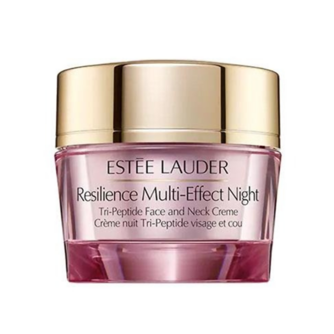 Estée Lauder Resilience Multi-Effect Night cream jar on a white background