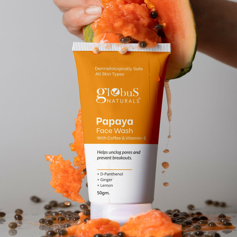 Globus Naturals Papaya Face Wash with Coffee & Vitamin-E