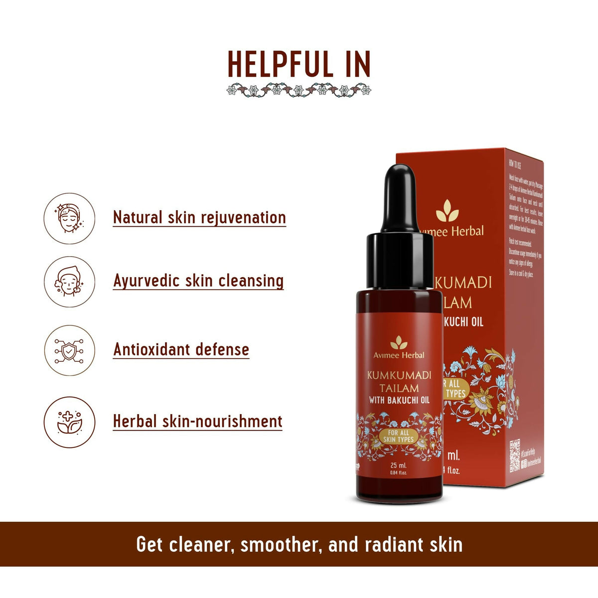 Avimee Herbal Kumkumadi Tailam With Bakuchi Oil
