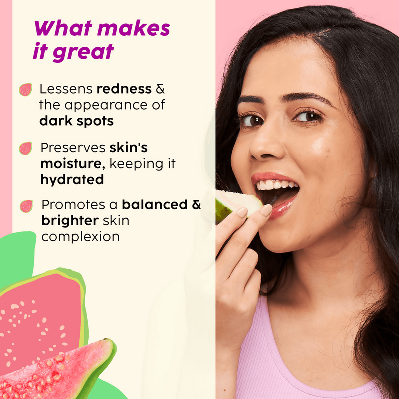 PLIX The Plant Fix Guava Glow Juicy Cleanser For Skin Brightening With Vitamin C