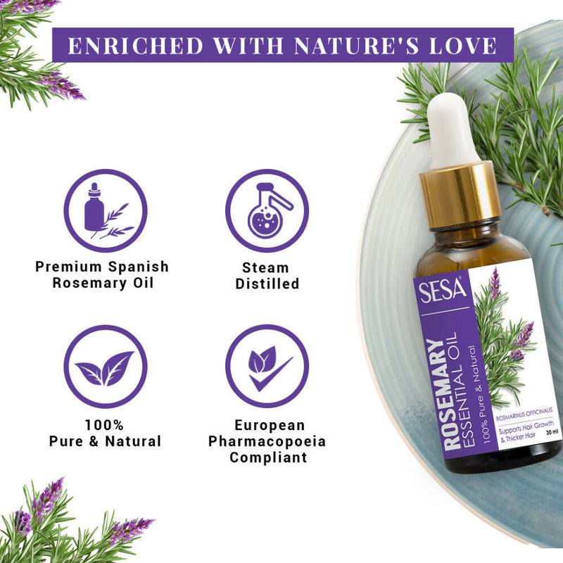 Sesa Ayurvedic Rosemary Essential Oil For Hair Growth