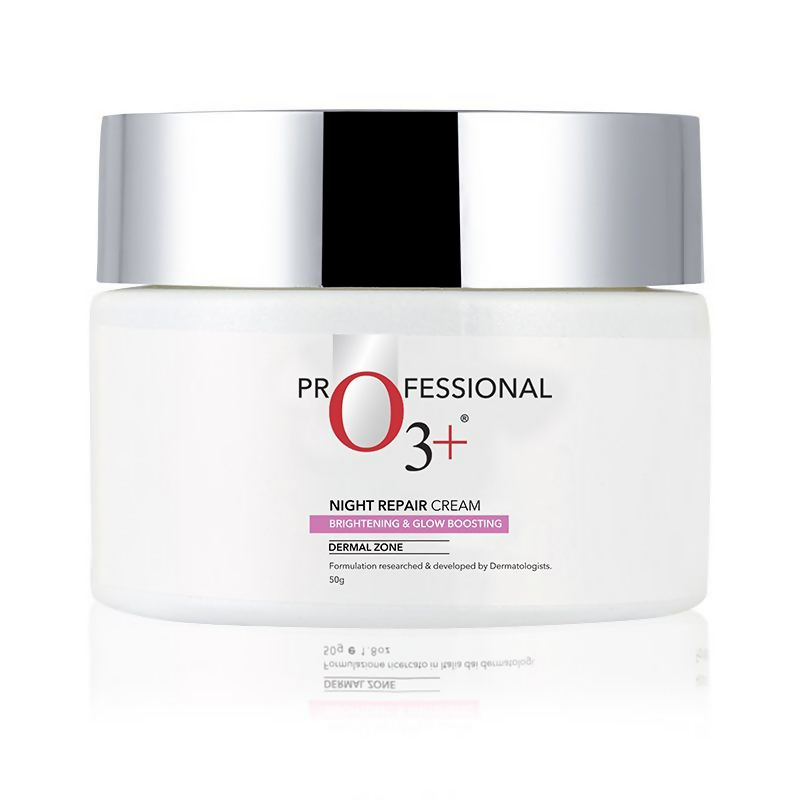 Professional O3+ Night Repair Cream Moisturiser For Brightening & Glow Boosting