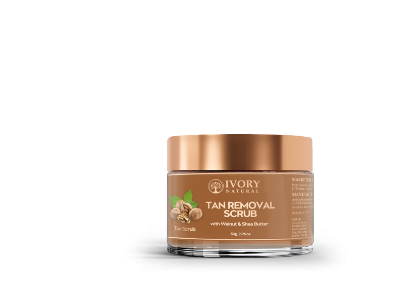 Ivory Natural Tan Scrub , Reduce Tan, Restores Radiant Skin Glow