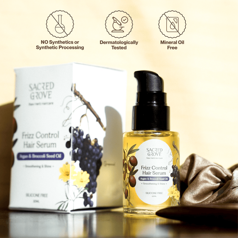 Sacred Grove Argan & Broccoli Seed Frizz Control Serum