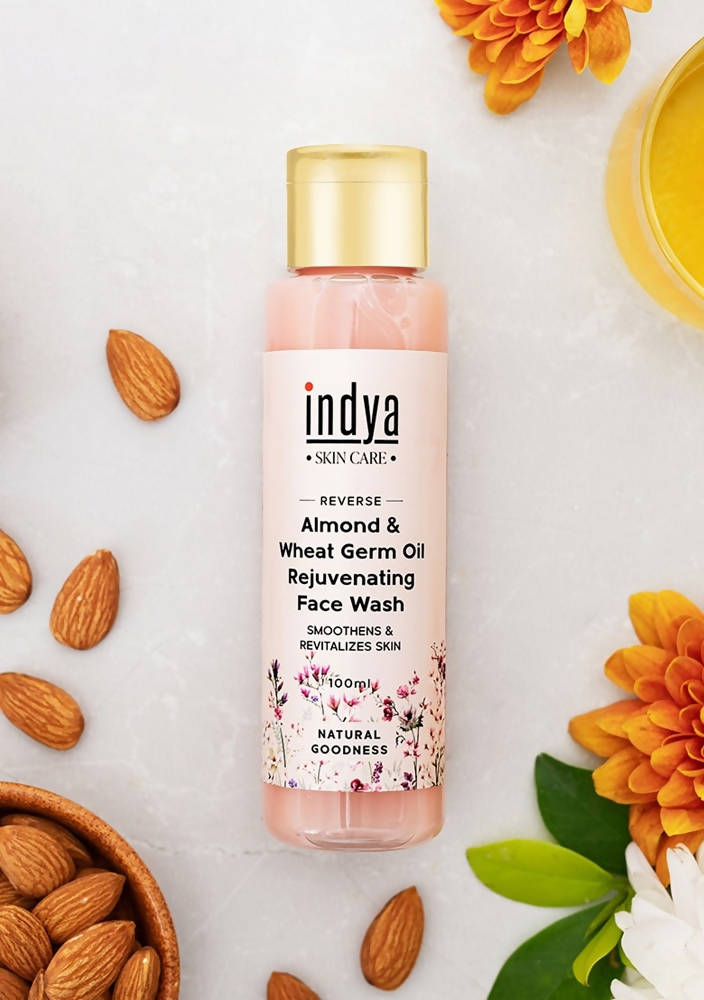 Indya Almond & Wheat Germ Oil Rejuvenating Face Wash