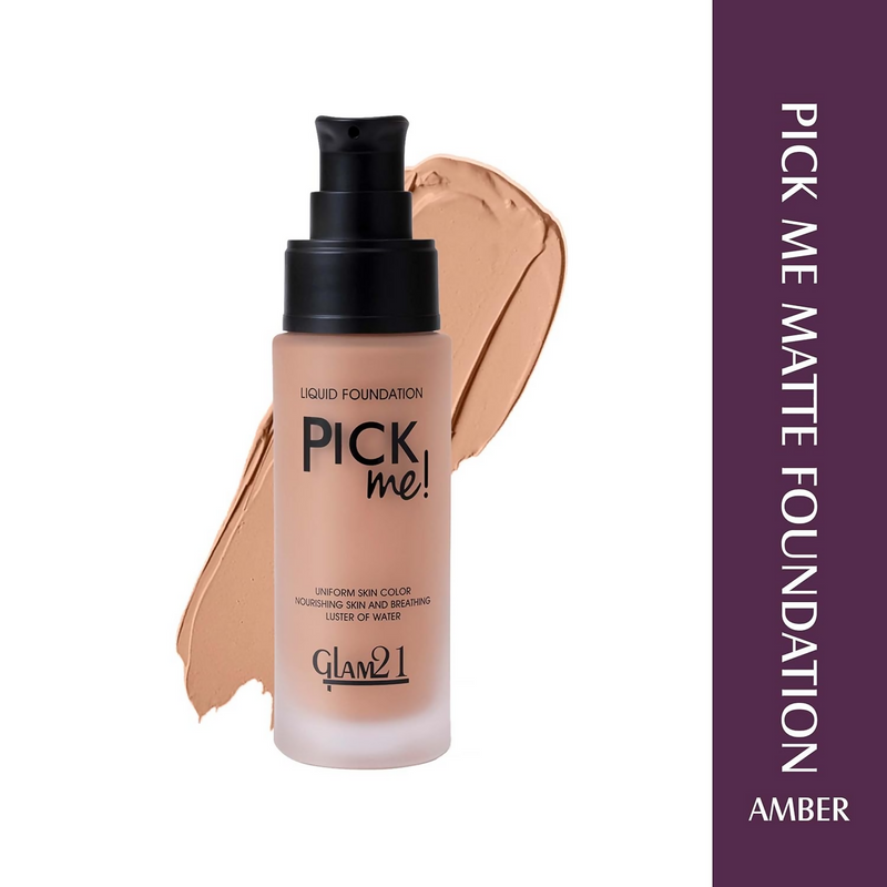 Glam21 Pick Me Matte Foundation - Amber