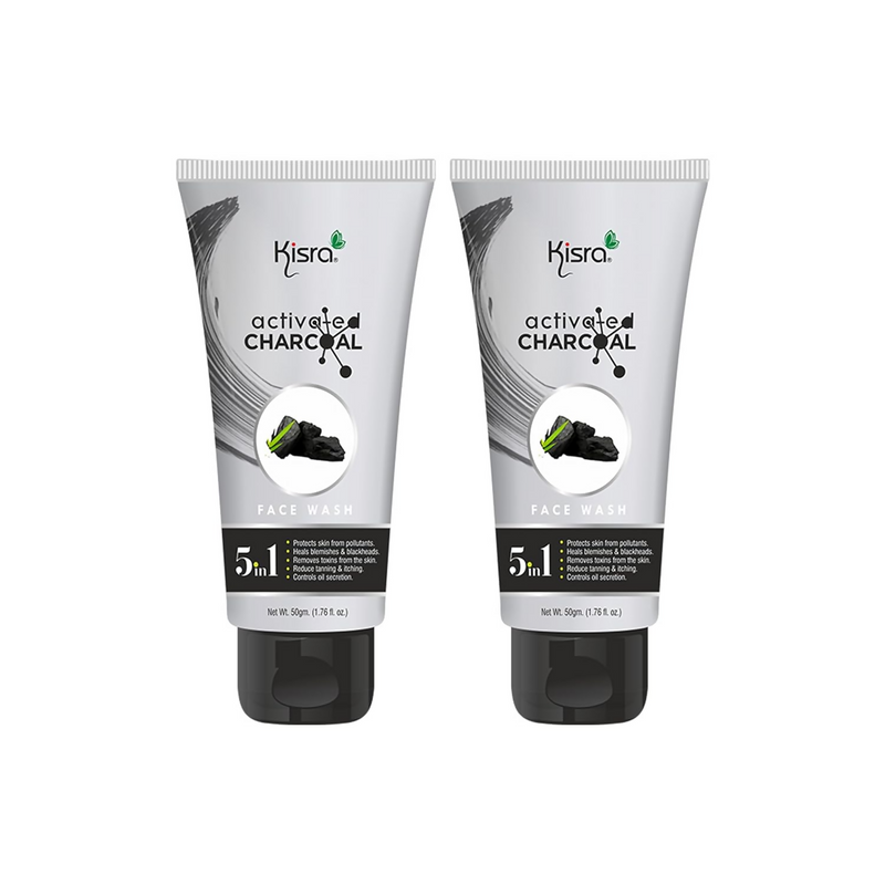 Kisra Activated Charcoal Anti-Pollution Face Wash