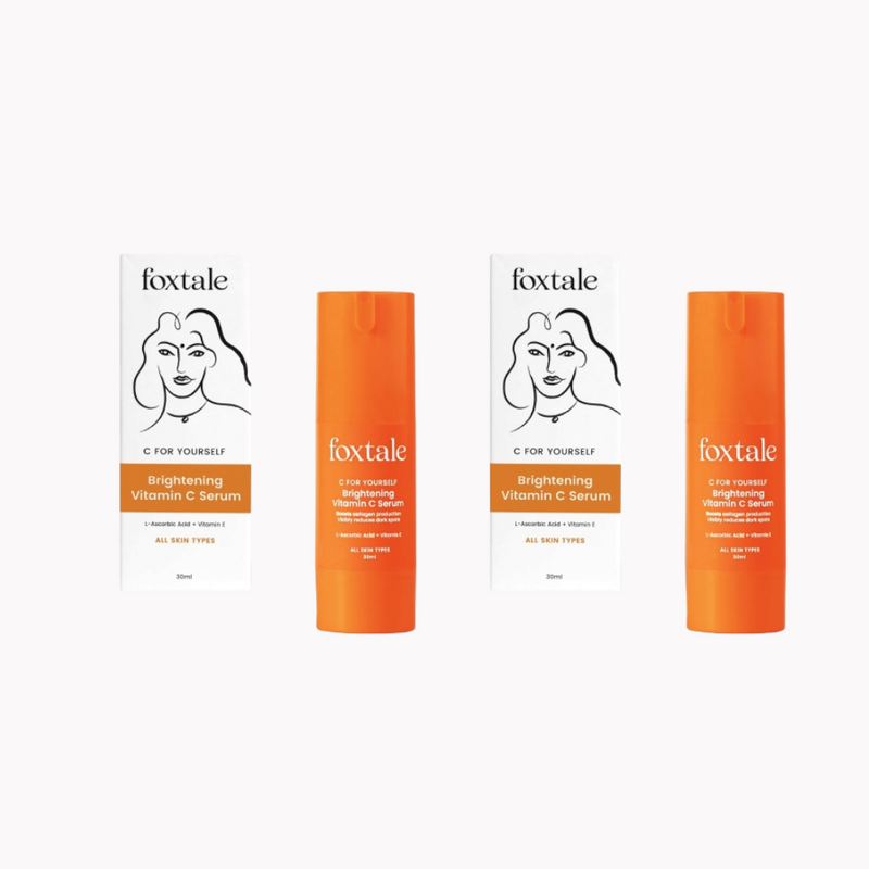 Foxtale Brightening 15% Vitamin C Face Serum With L-Ascorbic Acid And Vitamin E For Glowing Skin For Dark Spots