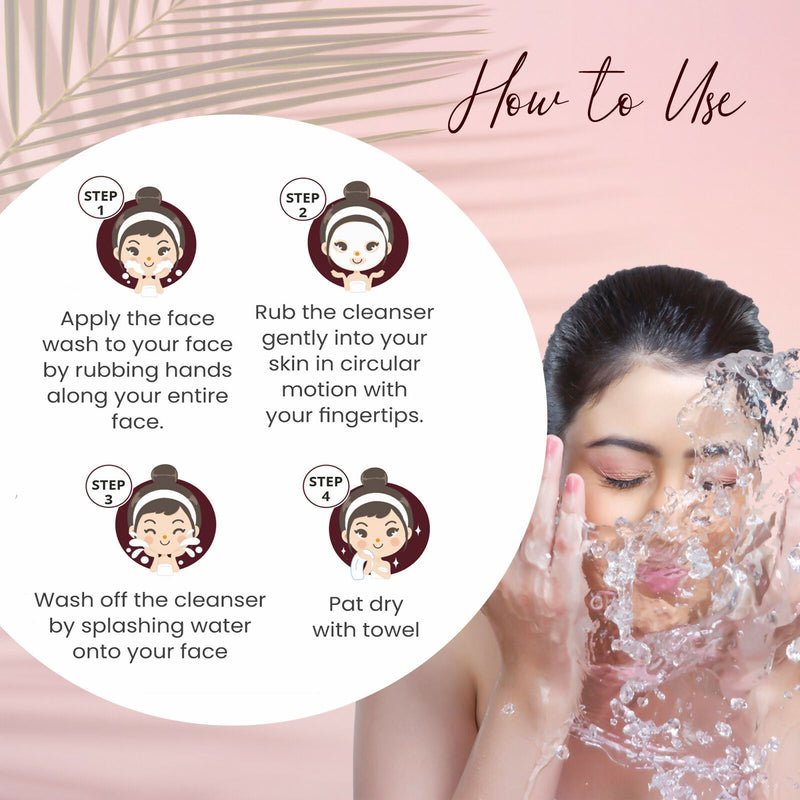 Globus Naturals Mulberry Fairness Face Wash, Suitable For All Skin Types