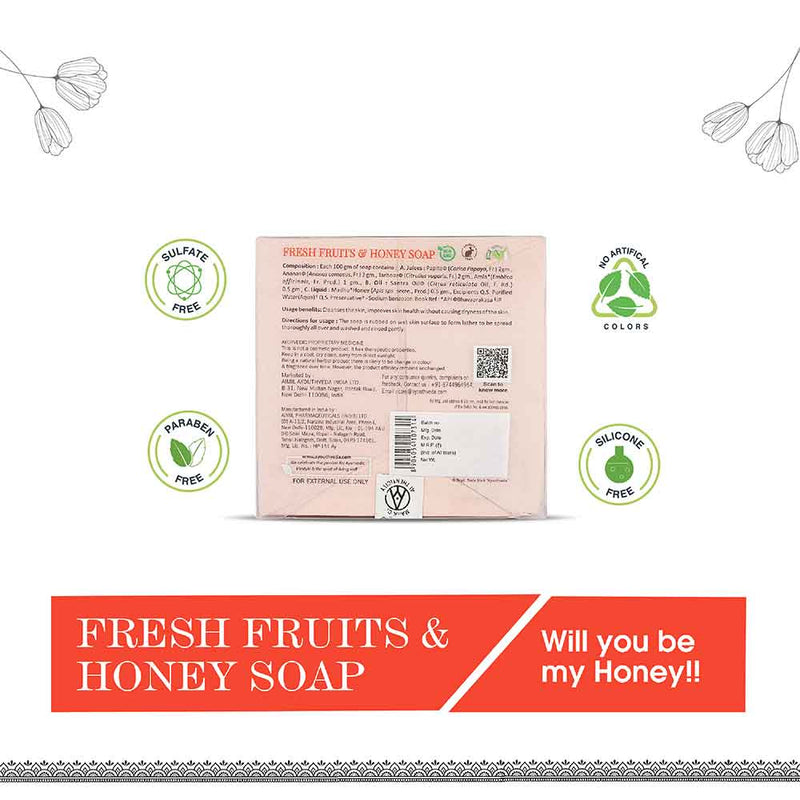 Aimil Ayouthveda Fresh Fruits & Honey Soap