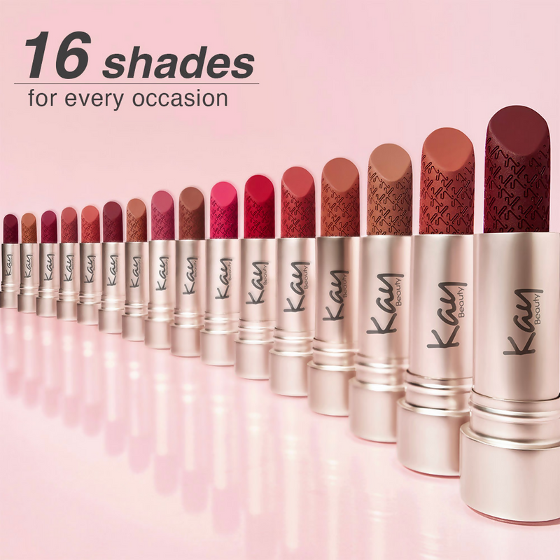 Kay Beauty Hydra Crème Hydrating Full Coverage Lipstick with Hyaluronic Acid- Grace