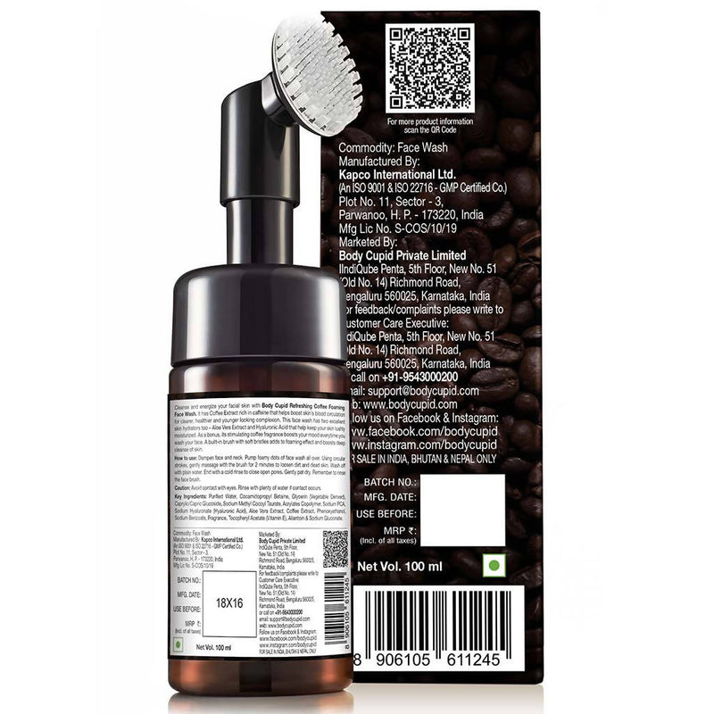 Body Cupid Refreshing Coffee Foaming Face Wash