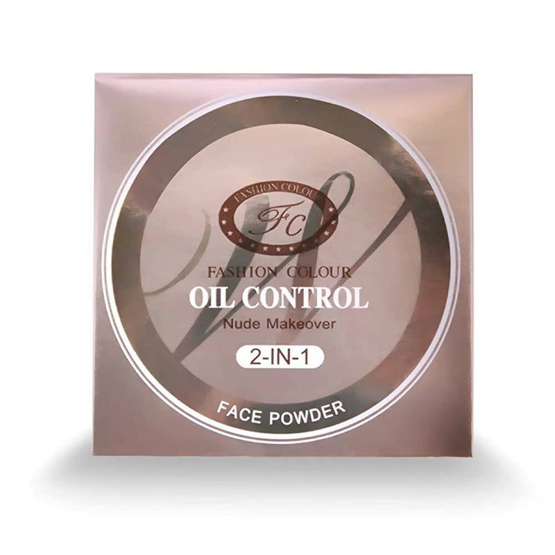 Fashion Colour Nude Makeover 2 in 1 Face Compact Powder-Shade 03 (Medium to Fair)