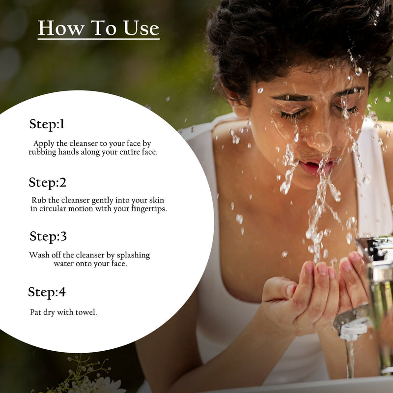 Globus Naturals Refreshing Face Wash with Peach & Red Grapes