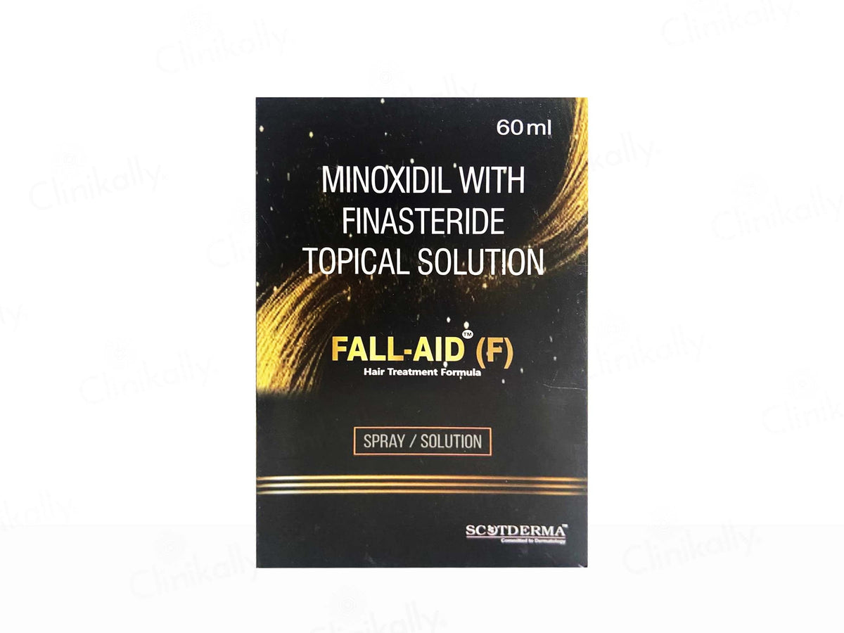 Schinderm Fall-Aid (F) hair treatment formula packaging on a white background