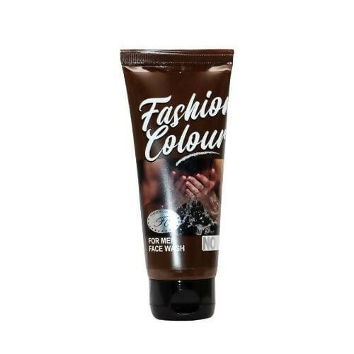 Tube of Fashion Colour face wash for men on a white background