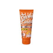 Orange tube of 'Fashion Colour' hair color on a white background