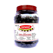 Jar of Fatafat with a red lid on a white background