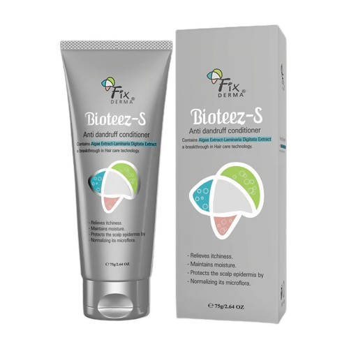 Bioteez-S anti-dandruff conditioner tube and packaging on a white background