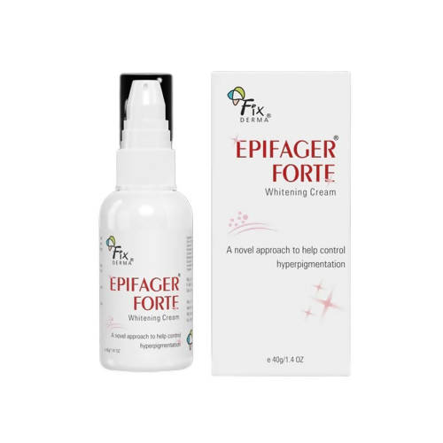 Epifager Forte whitening cream bottle and packaging on a white background