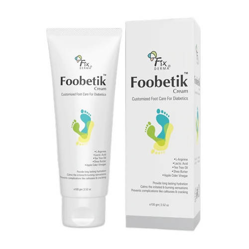 Foobetik Cream tube and packaging on a white background