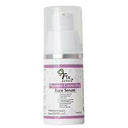 Pigment Correcting Face Serum bottle with white and purple design on a white background