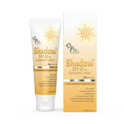 Shadow SPF 80+ Sunscreen Lotion tube and packaging on a white background