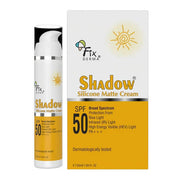 Fixderma Shadow Silicone Matte Cream SPF 50 with packaging on a white background