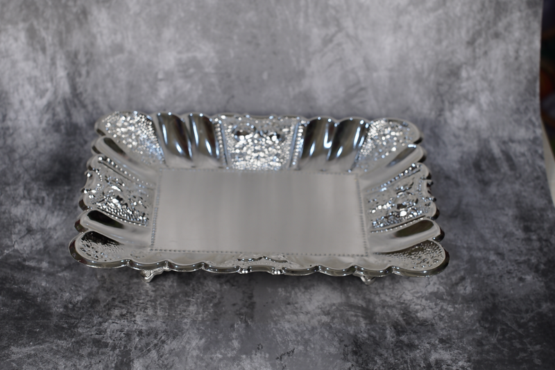 Sri Rudra Silver Tray- SR 00089