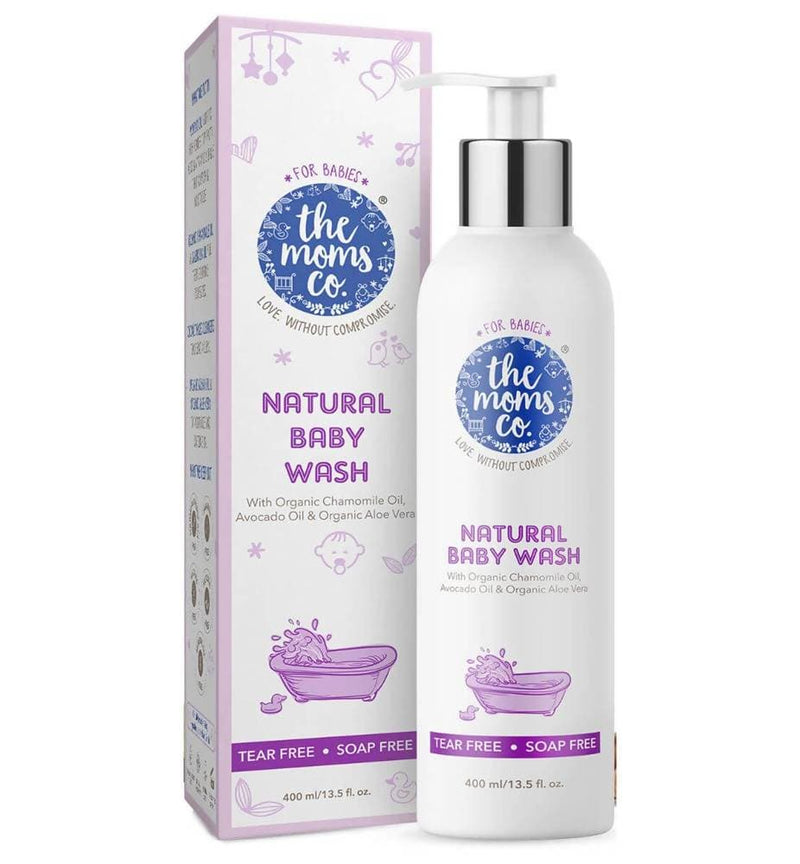 The Moms Co Natural Baby Wash with Coconut-based Cleansers & Chamomile Oil to Gently Clean, Calm & Soften the Skin