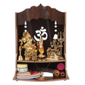 Wallzy Pooja Wooden Mandir for Home Wall Mounted