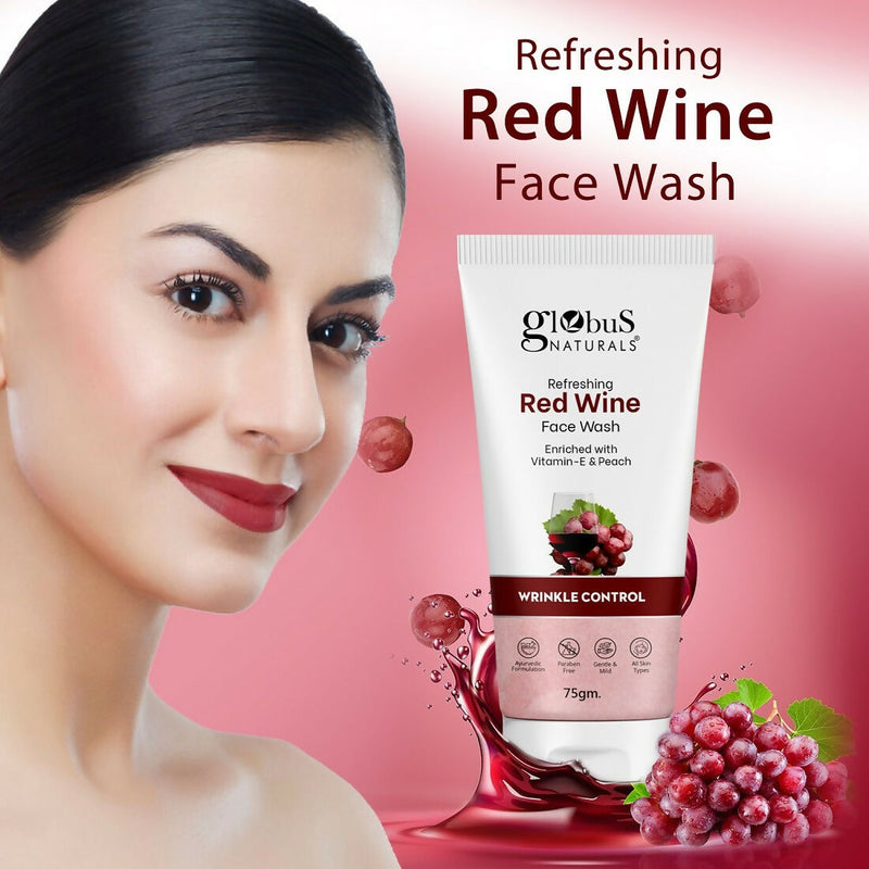 Globus Naturals Red Wine Hydrating Face Wash