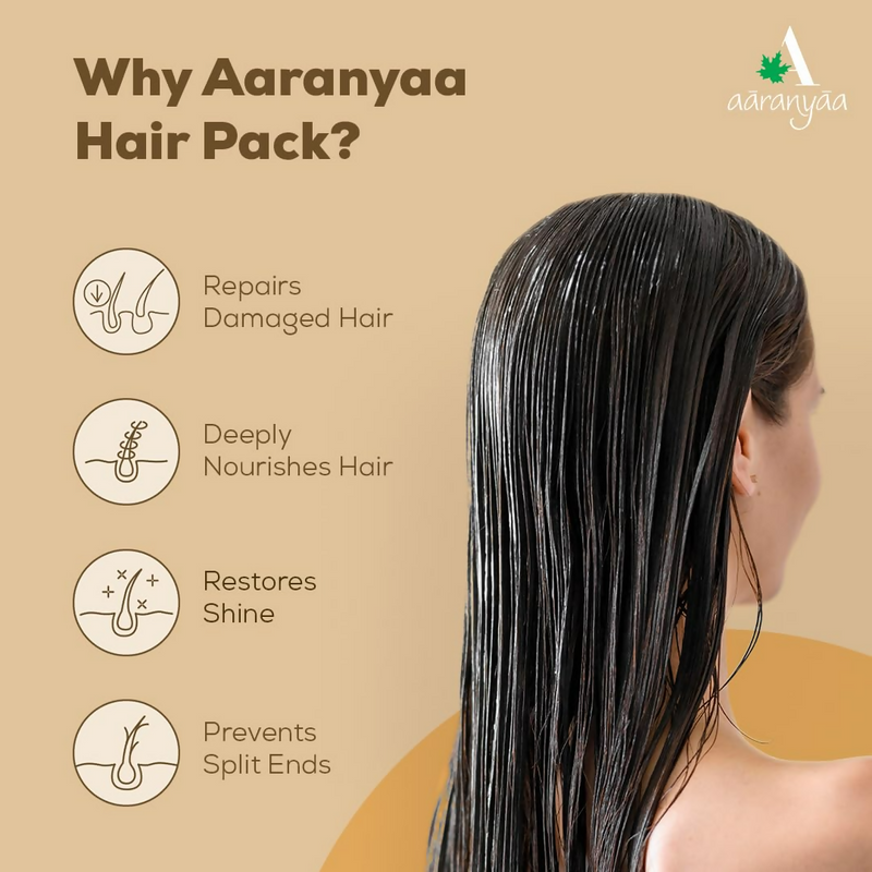 Aaranyaa Hair Pack With Argan Oil For Dry & Frizzy Hair | Deep Conditioning And Hair Fall Control