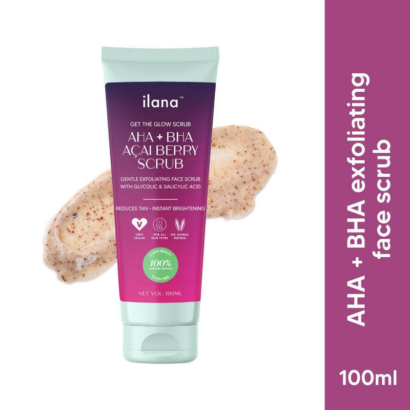Ilana Get The Glow - AHA BHA Gentle Exfoliating Cream Face Scrub