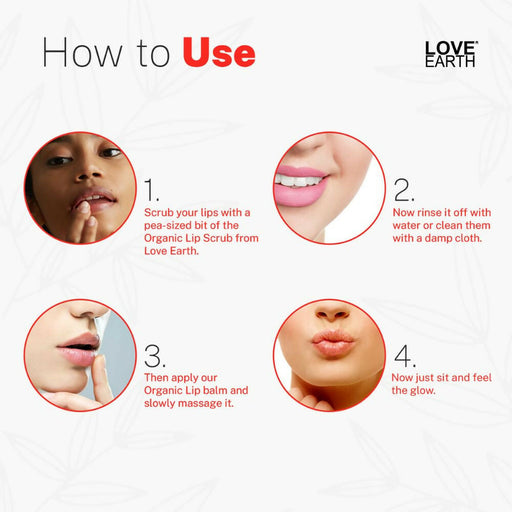 Love Earth Lip Saviour Kit for Skin Hydration & Moisturization, Chapped Lips With Bees Wax And Cocoa Butter