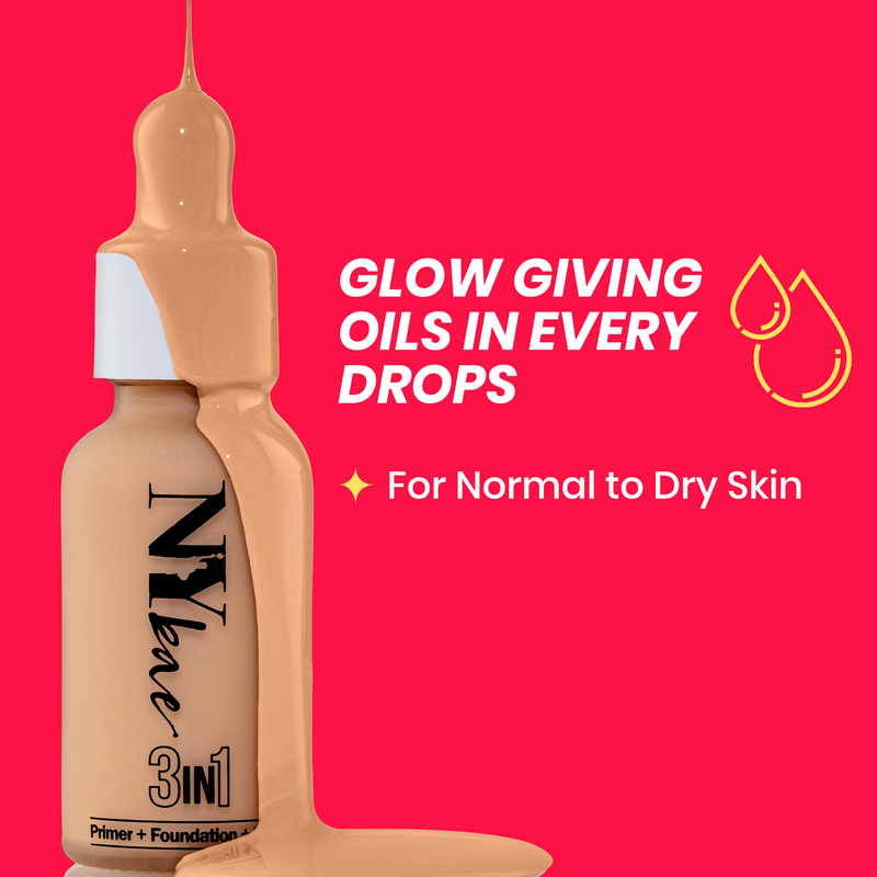 NY Bae 3 in 1 Serum Foundation Infused With Primer - Warm Cashew 03