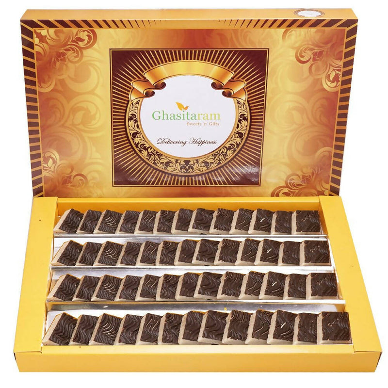 Ghasitaram Chocolate Coated Kaju Katli Sweets