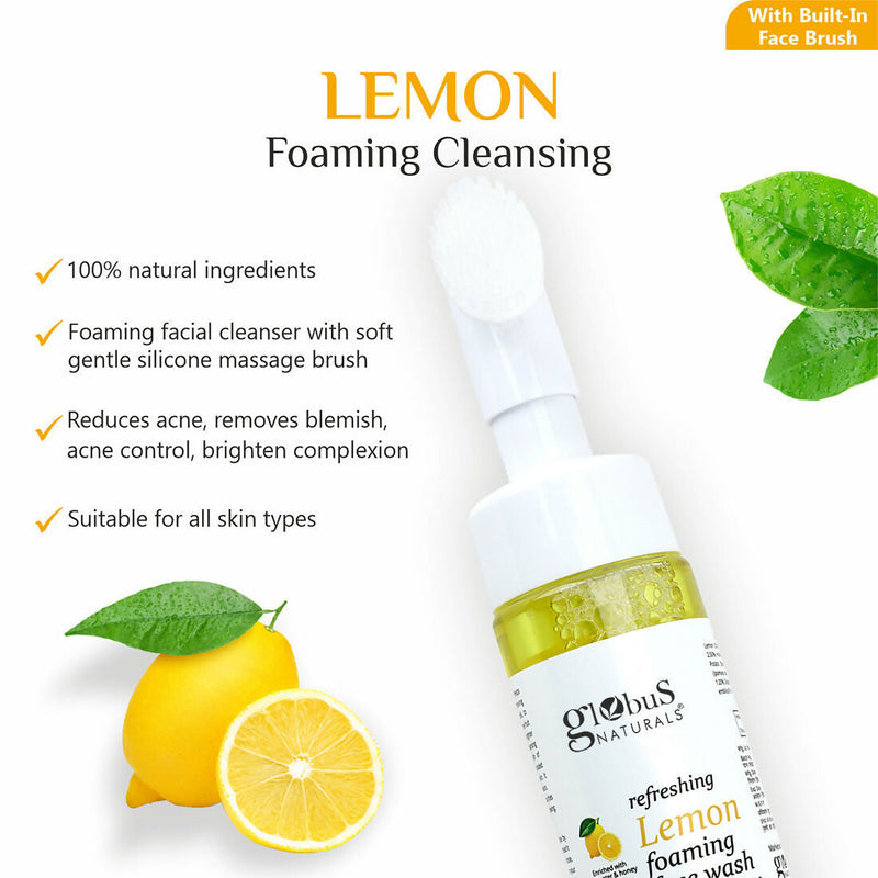 Globus Naturals Brush Lemon Face wash