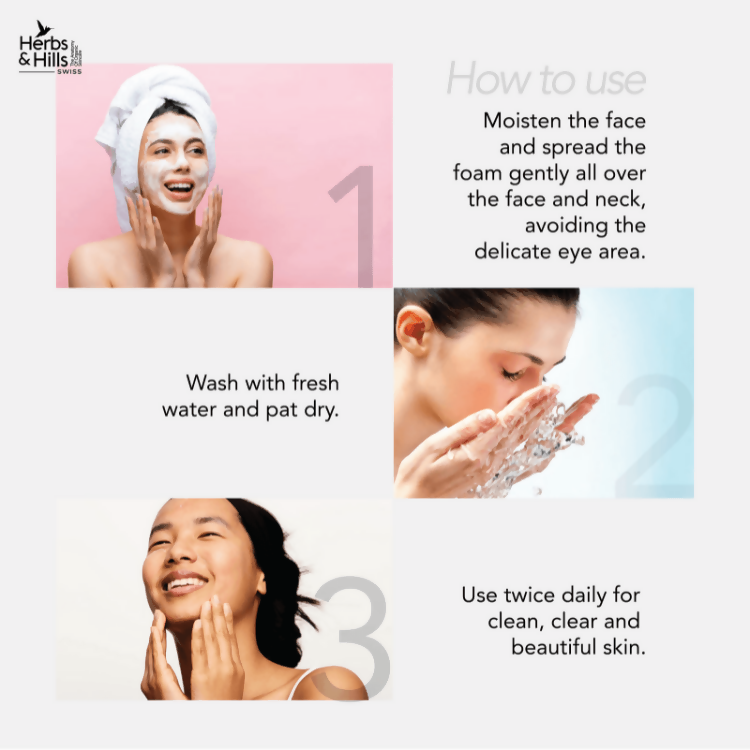Herbs & Hills Foaming Face Wash (Swiss Range)