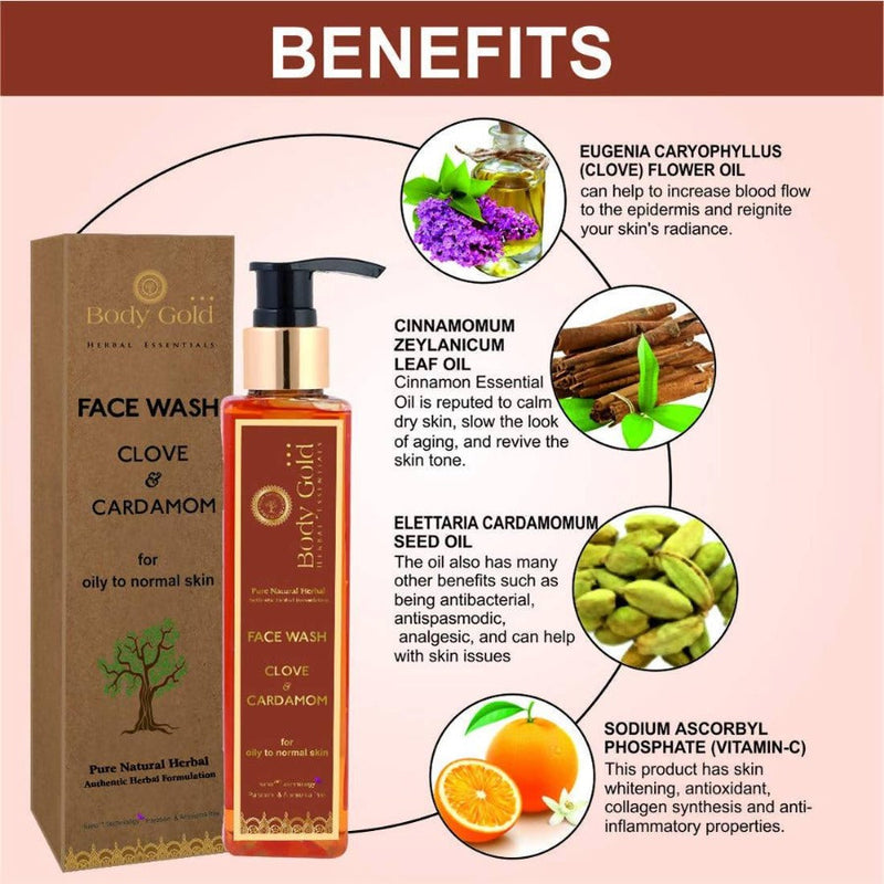 Body Gold Face Wash Clove & Cardamom