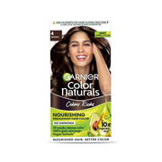 Garnier Color Naturals hair color packaging with a woman's face on a white background