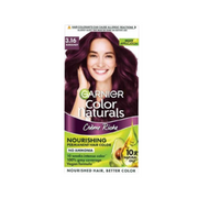 Garnier Color Naturals hair color packaging with a woman's face on a white background