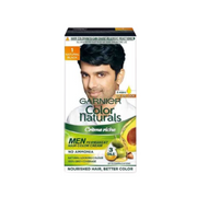 Garnier Color Naturals hair color cream packaging with a man's face on the box.