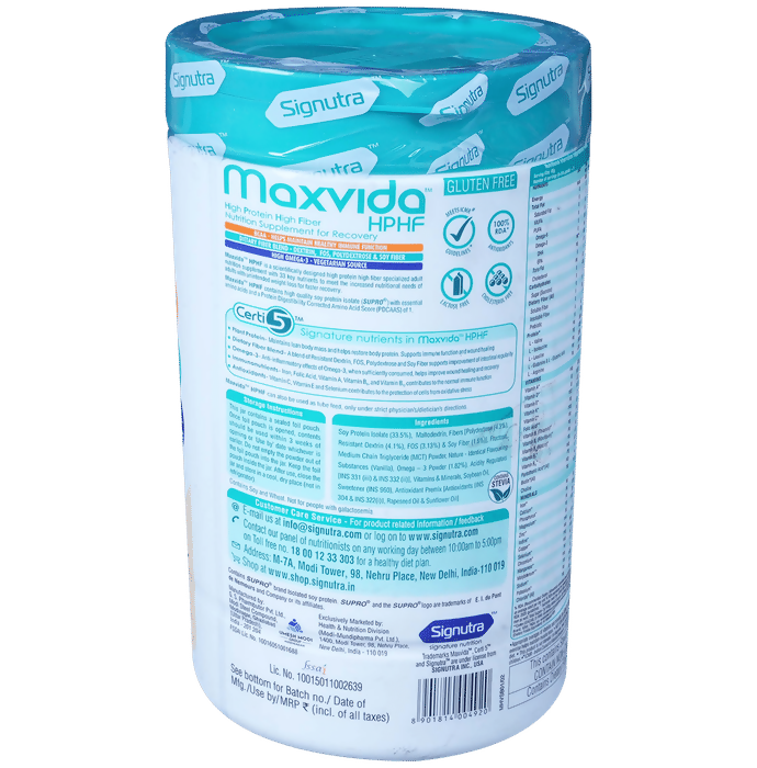 Maxvida HPHF High Protein High Fibre Supplement Powder For Recovery